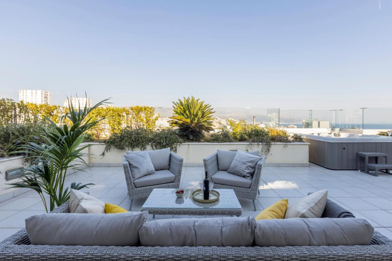 Апартаменты Lazarica Penthouse Сплит Экстерьер фото
